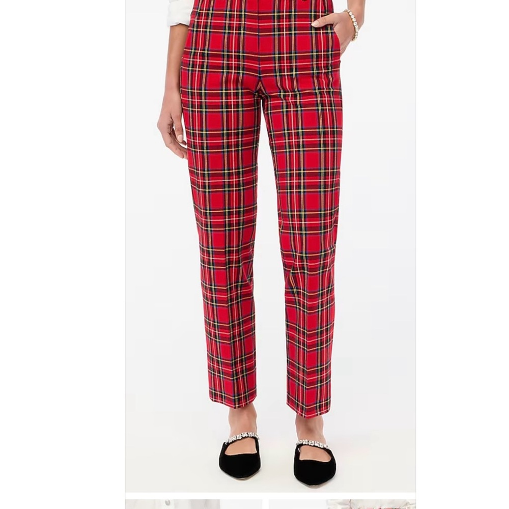 Plaid Red Women's Pants